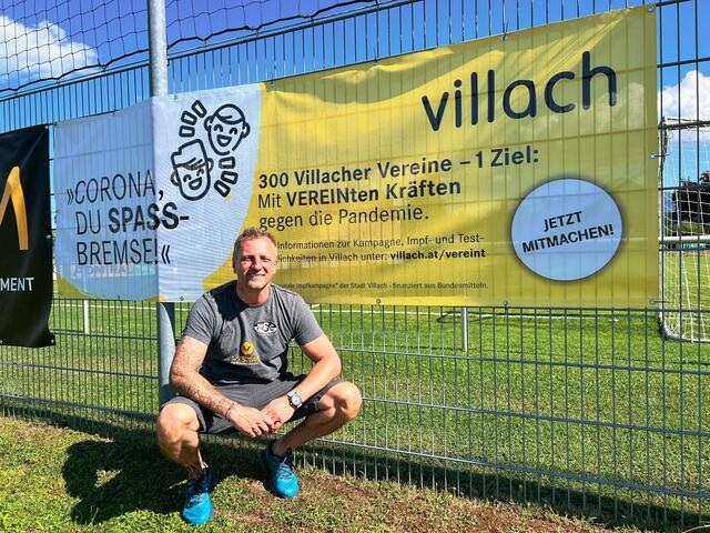 Andy Glantschnig vom Fußballmannschaft des Magdalener SC. | Foto: Stadt Villach