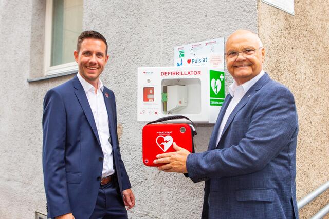 Präsident Prof. Harry Kopietz und Dr. Mario Krammel vom Verein PULS | Foto: Foto/© Puls.at