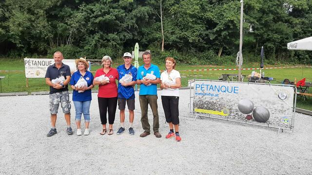 Die Medaillengewinner bei Österreichmeisterschaften im Einzel (Tête-à-Tête) vom Sonntag.  | Foto:  SV Petanque Haslach