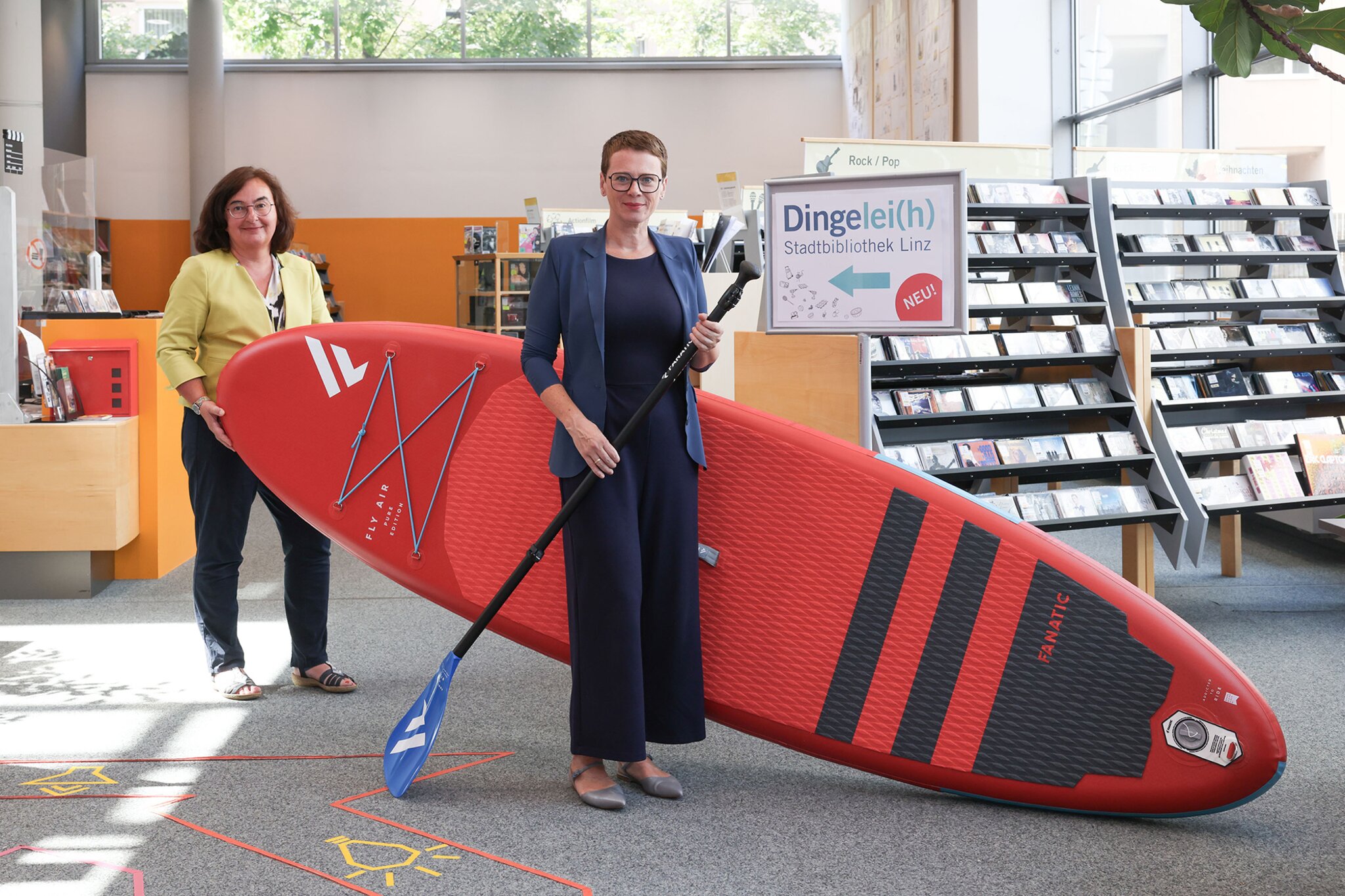 Stadtbibliothek StandUpPaddleBoard in der "Dingelei(h)"