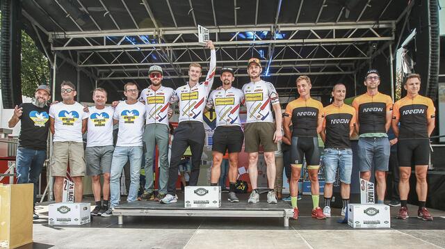 Das Team beim gelungenen Vorbereitungsrennen in Grieskirchen: Stefan Schrenk, Bernhard Hahn, Jürgen Hahn und Günther Fiedler (Mitte, v.l.). | Foto: Sportshot
