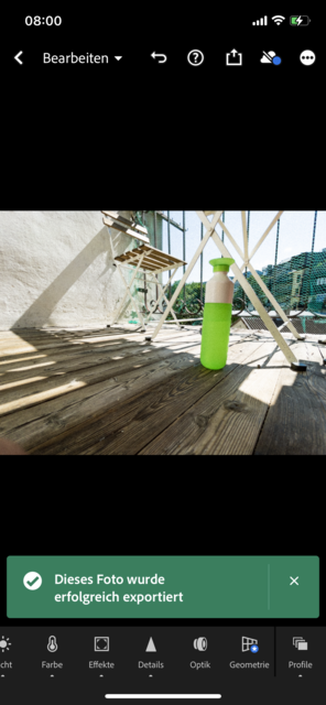 Mit unserem App-Tipp der Woche "Lightroom" können auf hohem Niveau Fotos bearbeitet werden. Lightroom gibt es kostenlos für IOS und Android. In-App-Käufe ermöglichen weitere Funktionen. | Foto: Screenshot