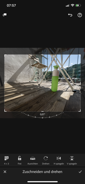 Mit unserem App-Tipp der Woche "Lightroom" können auf hohem Niveau Fotos bearbeitet werden. Lightroom gibt es kostenlos für IOS und Android. In-App-Käufe ermöglichen weitere Funktionen. | Foto: Screenshot
