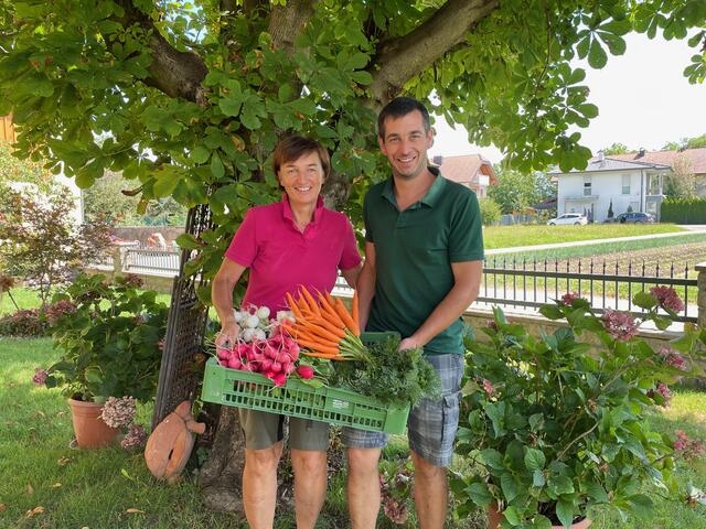 Das feldfrische Gemüse von Helene und Georg Esterer wird auf Märkten, an Restaurants und an Bauernläden verkauft. | Foto: Gertraud Kleemayr