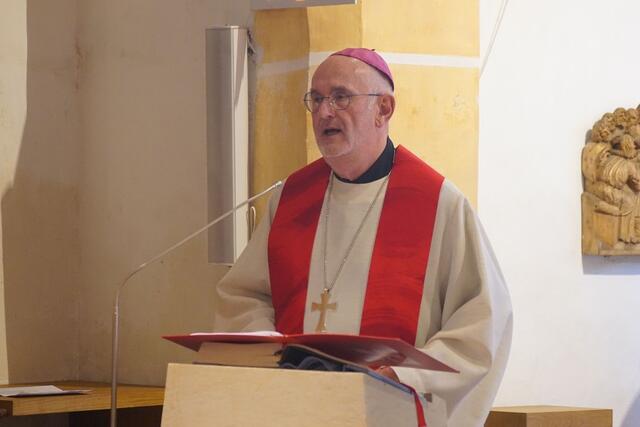 Propst Johann Holzinger bei der Predigt. | Foto: Martin Pilgram