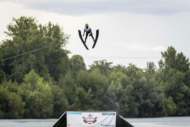 Dorien Llewellyn beim World Waterski Open Fischlham 2021. | Foto: Alex Schwarz