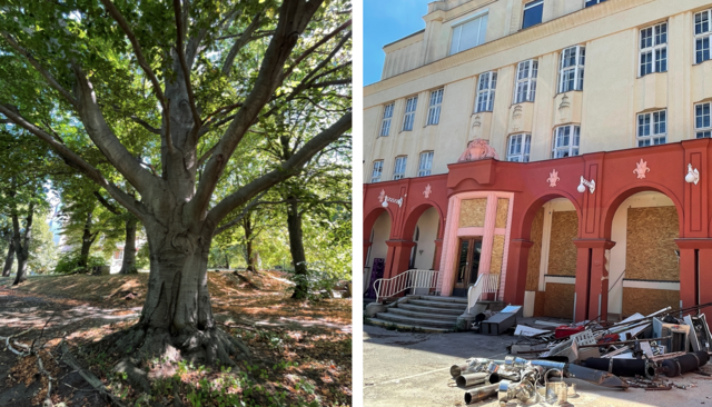 Noch ist das ehemalige Krankenhaus Gersthof eine Baustelle. Noch ist das ehemalige Krankenhaus Gersthof eine Baustelle.
