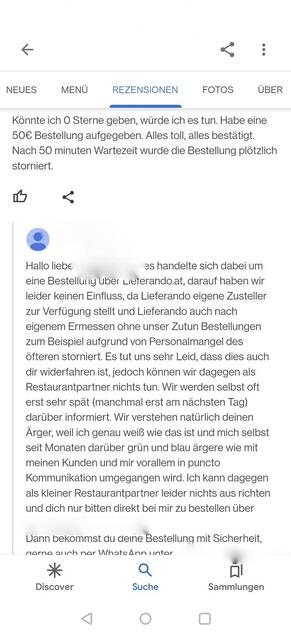 Nachrichten und Bewertungen wie diese liest man immer öfters auf sozialen Medien. Doch wieso? | Foto: Screenshot Facebook