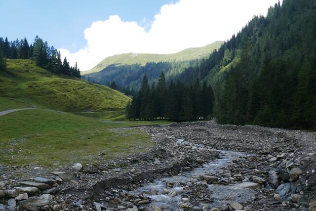 Das Bachbett im Reitalmgraben gibt eine Vorstellung mit welcher Wucht hier das Wasser fallweise talwärts donnert.  | Foto: Thomas Neuhold