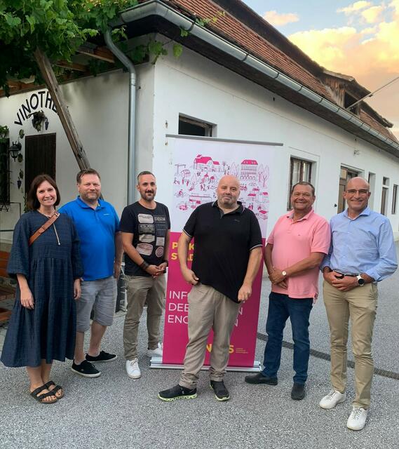 Stadtgespräche zum Thema Kultur: Veronika Träger, Martin Pröll, Thomas Mantsch, Günter Schütter, Eduard Posch, Franz Rechberger | Foto: NEOS Pinkafeld