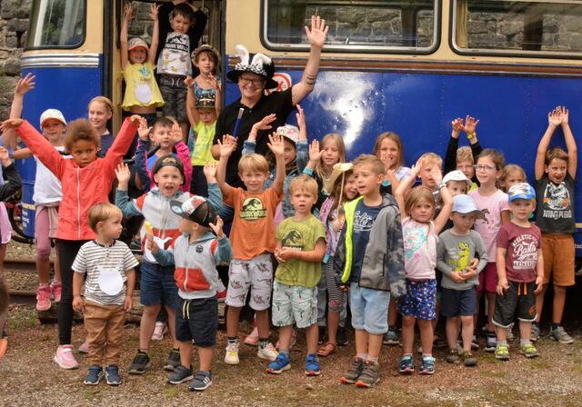 Zahlreiche Kinder nahmen an der Themenfahrt "Zauberhafte Erzbergbahn" am 15. August teil. | Foto: WAFO