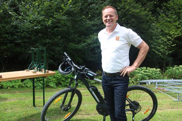 Sportlich unterwegs war Bürgermeister Peter Schlagbauer aus Mortantsch. | Foto: RegionalMedien Steiermark/Hofmüller