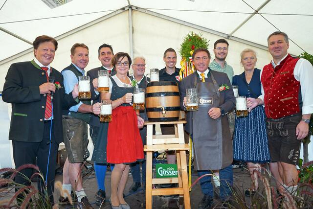 Der Bieranstich beim Spittaler Kirchtag hat einwandfrei funktioniert.