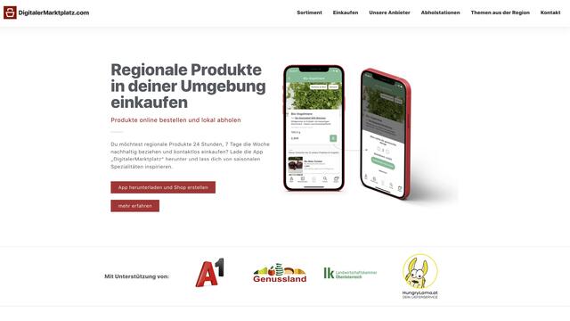 Mit der kostenlosen App "Digitalermarktplatz" kann 24/7 aus einem Angebot von rd. 1500 Produkten aus allen Vierteln Oberösterreich bestellt werden. Waren werden bei sensorgekühlten Abholstationen direkt vor Ort abgeholt. Das Pilotprojekt startete in St. Florian und hat sich mittlerweile auf weite Teile Oberösterreichs aber auch Niederösterreich und Wien ausgebreitet.  | Foto: DigitalerMarktplatz GmbH