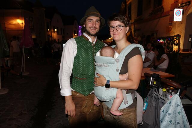Rainer und Sandra Fürst-Schwertführer kamen mit Tochter Anna