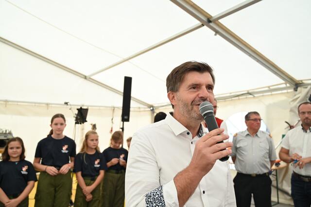 Bürgermeister Gerhard Koller bei der Ansprache