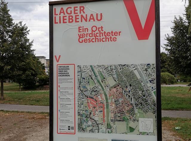 Zerstörung der Gedenktafel vom Lager Liebenau-Graz