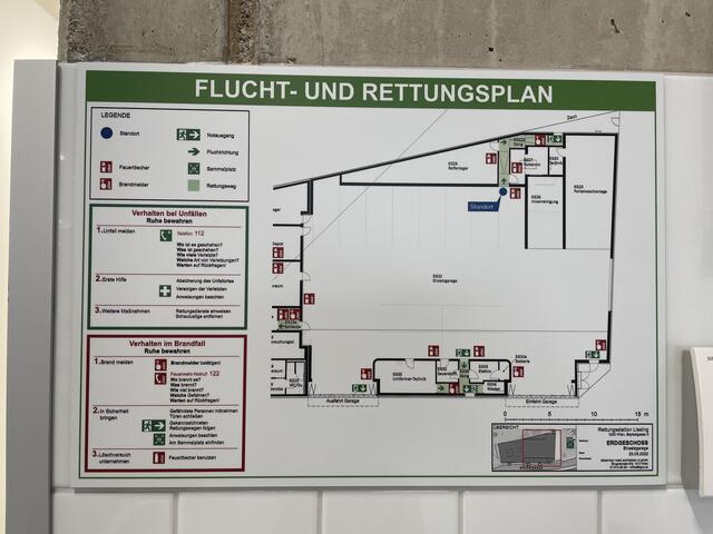 Auch in der neuen Rettungsstation gibt es einen Rettungsplan. | Foto: Kautzky