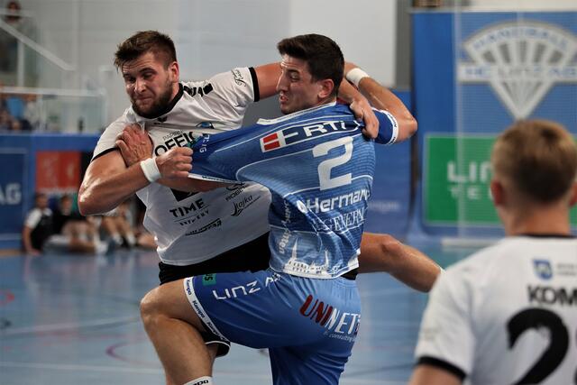 Gegen die slowenische Mannschaft erzielte Alexander Hermann vom HC Linz AG insgesamt sieben Treffer. | Foto: Wolfgang Pichler