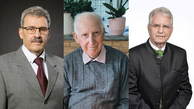 Von links: Dieter Hacker (Pensionistenverband), Ludwig Kranewitter (Seniorenring), Albert Wutscher (Seniorenbund) | Foto: Privat
