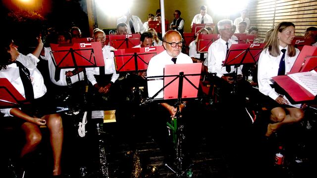 Die Feuerwehrmusikkapelle Lupitsch spielte groß auf. | Foto: Reinbacher