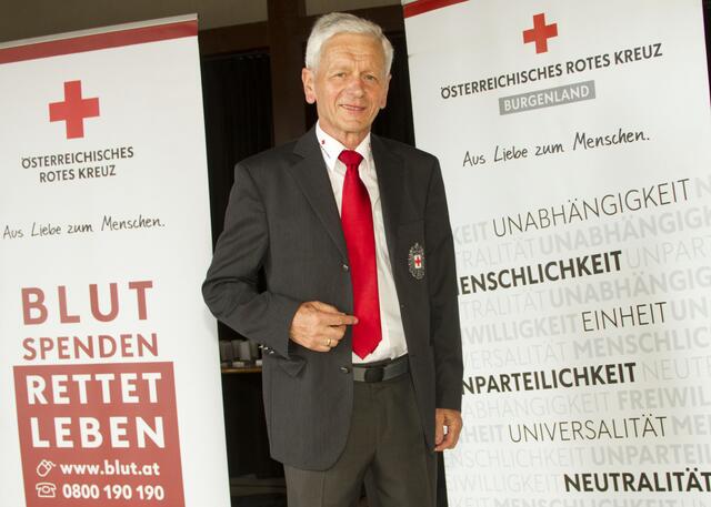 Rudolf Luipersbeck ist Bezirksstellenleiter des Roten Kreuzes Burgenland im Bezirk Oberwart.