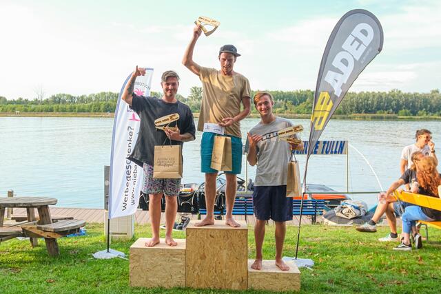 Open Men
Max Negrin (WSC Tulln)
Johannes Hager (MSC Danubia Korneuburg)
Hubertus Mayrhofer (WSC Tulln) | Foto: Wasserskiclub Tulln