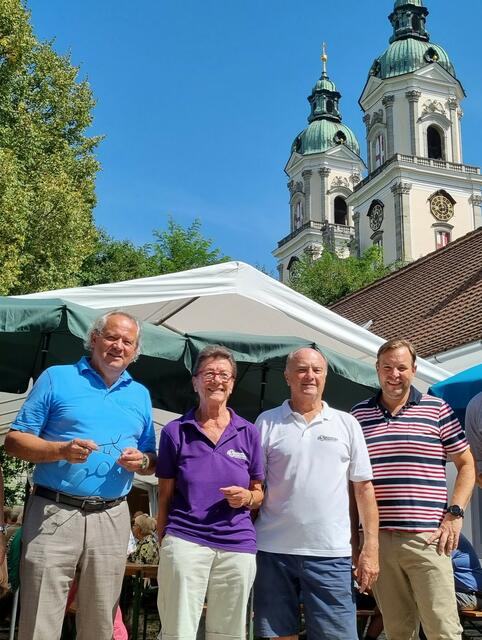 (v.l.n.r.): LAbg. Wolfgang Stanek, Bezirksobfrau LO-Stv. Josefine Richter, Seniorenbund Obmann St. Florian Horst Kaufmann und Landesgeschäftsführer Franz Ebner. | Foto: OÖ Seniorenbund