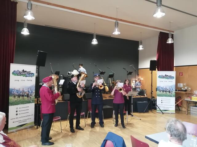 Das "Nostalgiequartett": Helmut Spies, Franz Zwinz, Hannes Vogl, Isabella Gasteiner