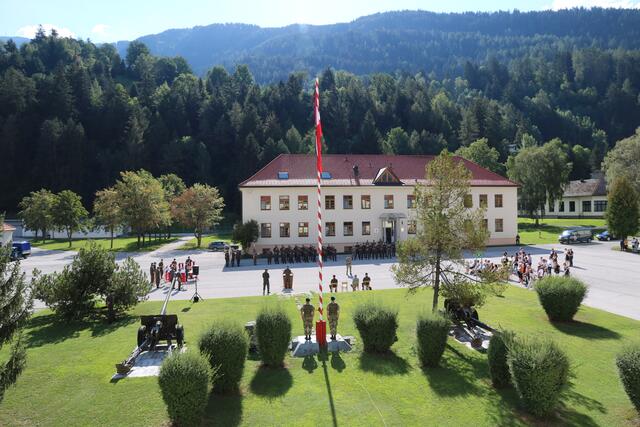 Die Angelobung in der Pontlatz Kaserne in Landeck. | Foto: Vizeleutnant Gerhard Eller