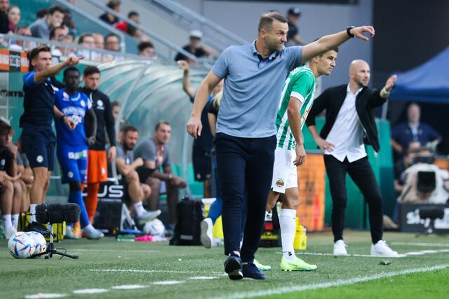 Rapid mit Trainer Ferdl Feldhofer Donnerstag live in Allerheiligen | Foto: GEPA pictures