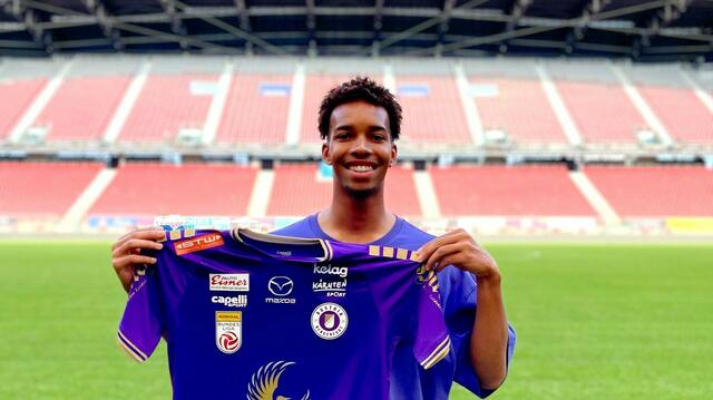 Das ÖFB-Talent läuft ab nun für die Violetten in Klagenfurt auf | Foto: SK Austria Klagenfurt