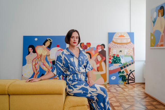 Kinga Jakabffy setzt sich künstlerisch mit Themen zur sexuellen Orientierung und Identitätsbildung auseinander. | Foto: Zoe Apratko