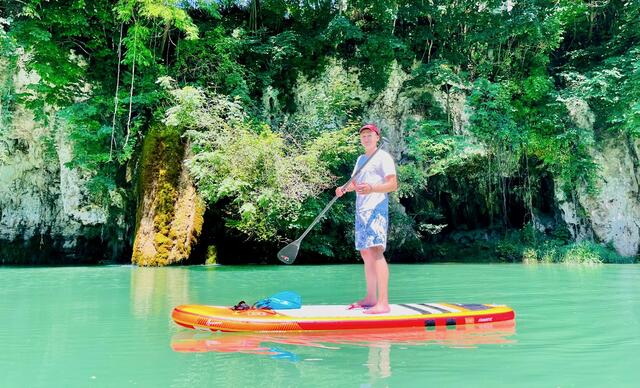 Bürgermeister Stefan Salzmann am Stand-Up-Board. | Foto: Privat
