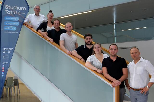 v.li.: Otmar Höglinger, Viktoria Kaser, Gerald Aigner, Philip Thaler, Sigrid Ihninger, Moritz Wiesner, Philip Pauer. | Foto: Insektianer GmbH