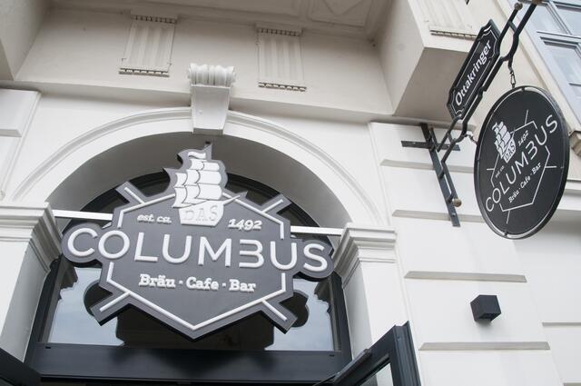 Am Columbusplatz findet man auch "Das Columubus".