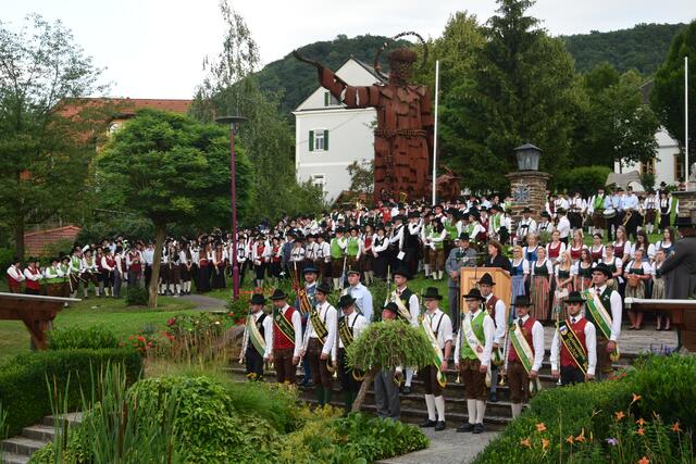 Ein beeindruckender Schnappschuss vom letzten Bezirksmusikertreffen in Tieschen.  | Foto: MV Tieschen