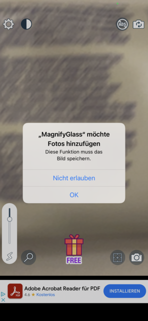 Unser App Tipp der Woche "Licht und Lupe" richtet sich an alle, die nicht mehr gut sehen. Mit der App ist das Lesen von Speisekarten, Bedienungsanleitungen oder Zutatenlisten kein Problem mehr. | Foto: Screenshot
