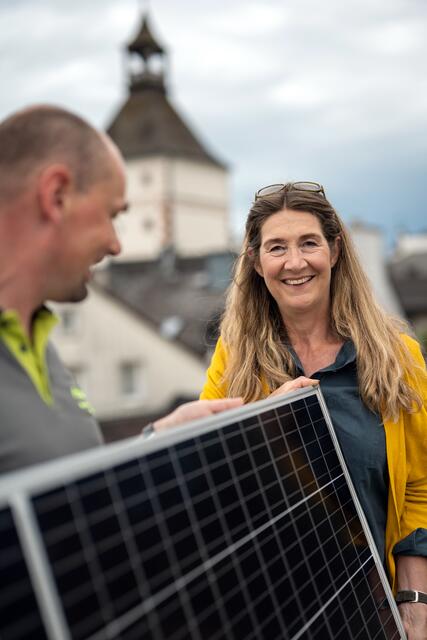 mweltstadträtin Sonja Pickhardt-Kröpfel ruft zum Energiesparen und zum Umstieg auf erneuerbare Energien auf. | Foto: Grüne