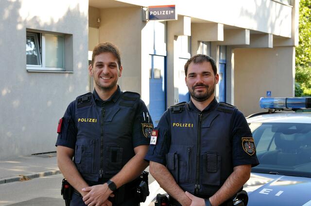 Lebensretter Daniel Huber und Franz Gruber | Foto: Polizei Klosterneuburg