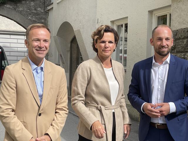 Bernhard Auinger, Pamela Rendi-Wagner, David Egger.  | Foto: Johanna Janisch