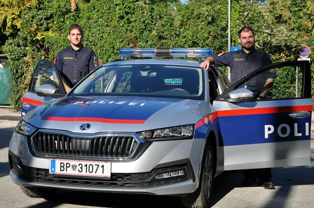 Lebensretter Daniel Huber und Franz Gruber | Foto: Polizei Klosterneuburg