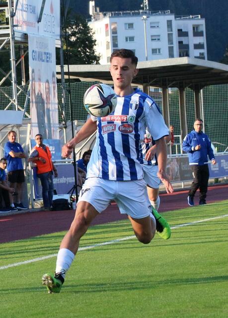 Sandro Gavric (Kufstein) - Torschütze zum 2:0 für Kufstein. | Foto: Schwaighofer