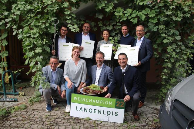 Präsentation der „Langenloiser Weinchampions Herbst 2022“. 
