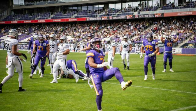 Der Jubel nach dem letzten Spiel gegen Barcelona war groß. | Foto: Peter Kramberger/Vikings