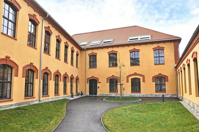 Ehemaliges Fabriksgebäude Objekt X ÖWG, heutiges Studentenheim Blumauergasse, Innenhof | Foto: Magistrat Steyr Altstadterhaltung