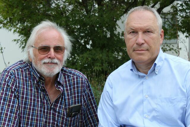 Helmut Pachler (l.) rettete Gerhard Brandstätter (r.) erneut das Leben. | Foto: Rotes Kreuz Salzburg
