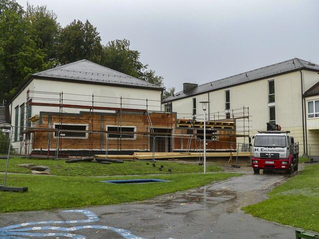 Die erste Bauetappe ist in vollem Gange. | Foto: Stadtgemeinde Schrems
