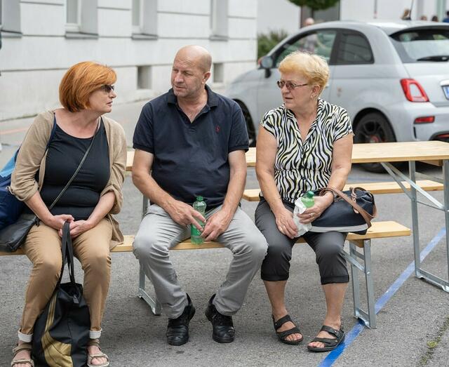 Die Favoritner sprachen über die Zukunft des Supergrätzls. | Foto: René Brunhölzl