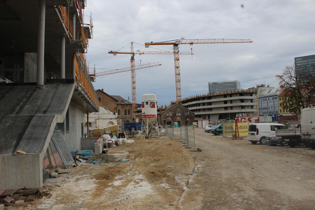 Baustelle am Neuen Landgut.  | Foto: Sabine Ivankovits